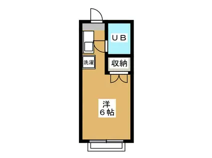 小山ハイツ(ワンルーム/2階)の間取り写真