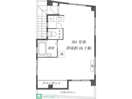 プリマメーラIII(ワンルーム/3階)の間取り写真