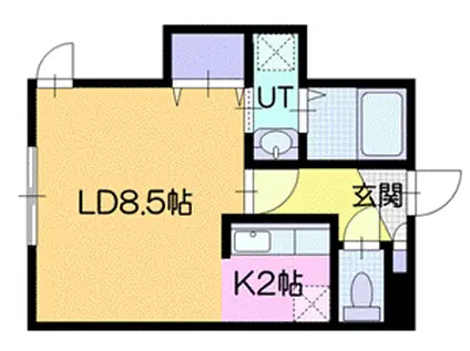 コラット(1K/1階)の間取り写真