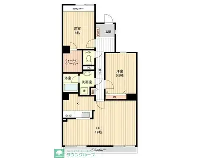 セレーノ大宮E棟(3LDK/7階)の間取り写真