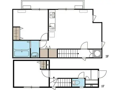 J西新井町D(1SLDK/1階)の間取り写真
