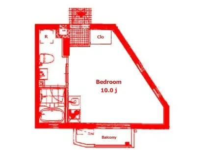 リンクウイル横濱(ワンルーム/2階)の間取り写真