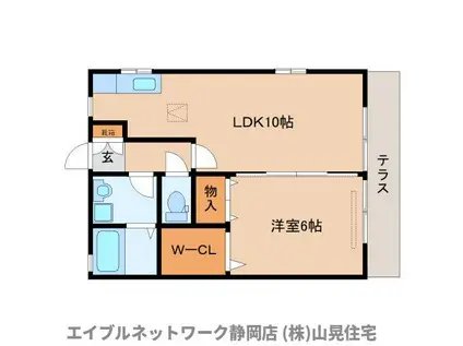 クレール(1LDK/1階)の間取り写真