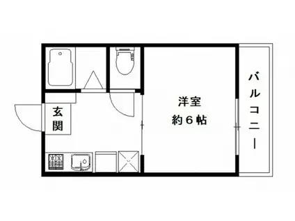 引地ビル(1K/3階)の間取り写真