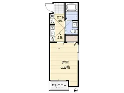 ソラーナレジデンス(1K/3階)の間取り写真