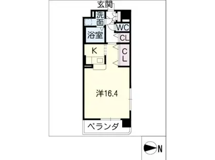 エミイル栄(ワンルーム/7階)の間取り写真