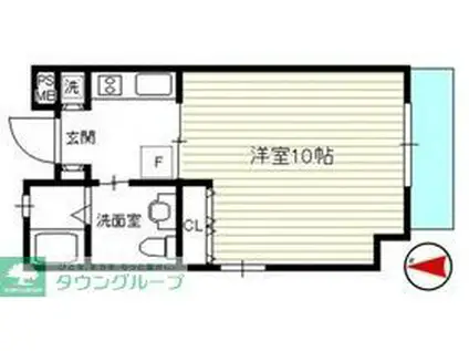 ATRIUM・T ANNEX(1K/1階)の間取り写真