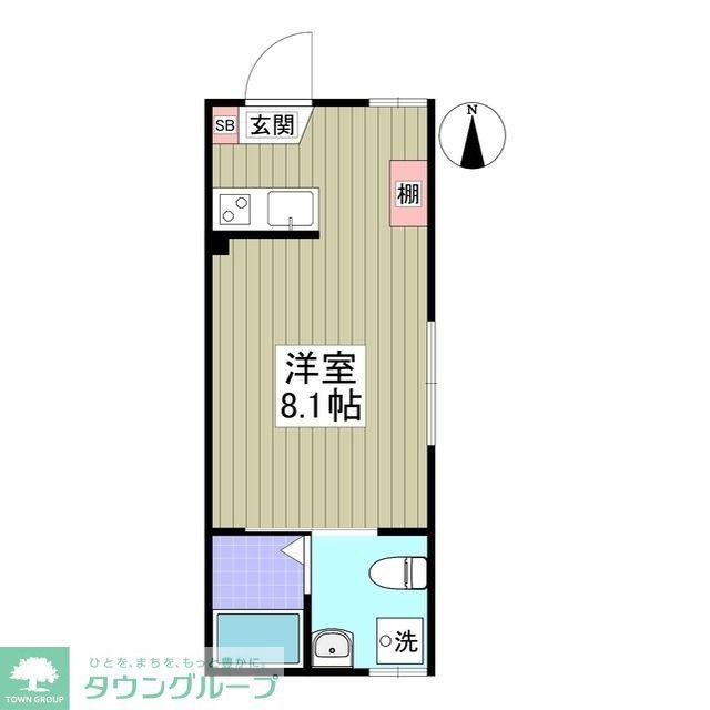 フォルテ西川口(ワンルーム/3階)の間取り写真