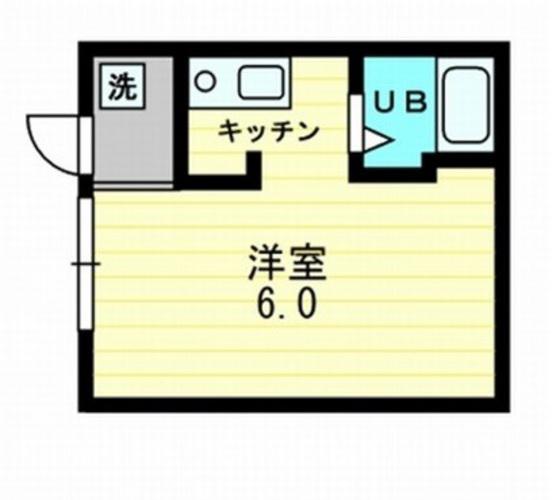 カサ・ボニータ(ワンルーム/4階)の間取り写真