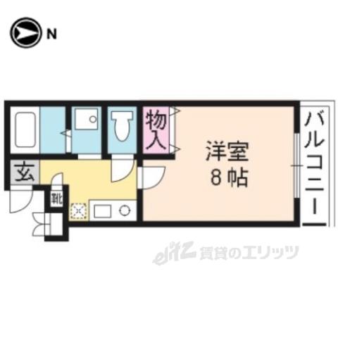 アイハウス(1K/2階)の間取り写真