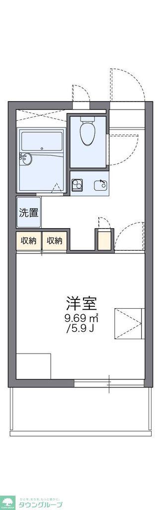 レオパレスゴールドクレスト(1K/1階)の間取り写真