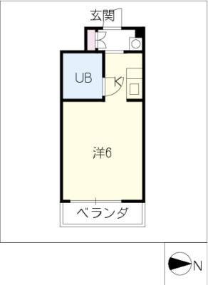 ダイアパレス大須第2 904号(ワンルーム/9階)の間取り写真