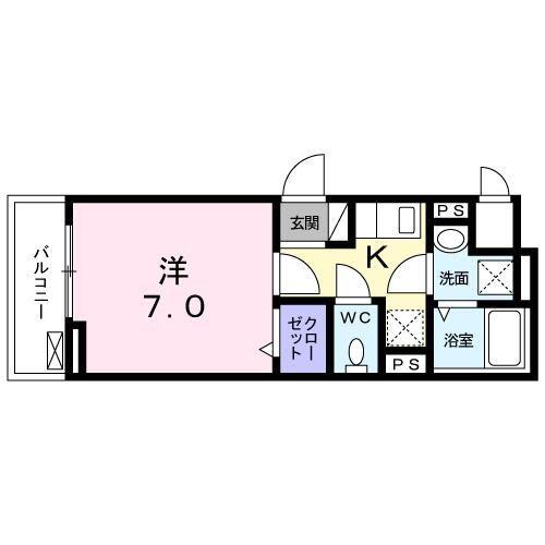 パークハイム常盤台(1K/3階)の間取り写真