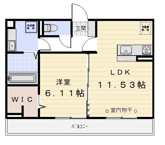D-ROOM渋見町(1LDK/3階)の間取り写真