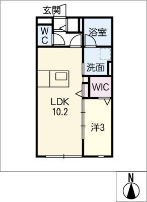 ARENISCA(1LDK/1階)の間取り写真