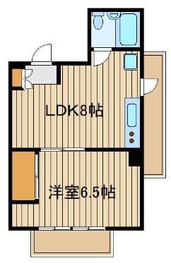 アルボーレ(1LDK/3階)の間取り写真