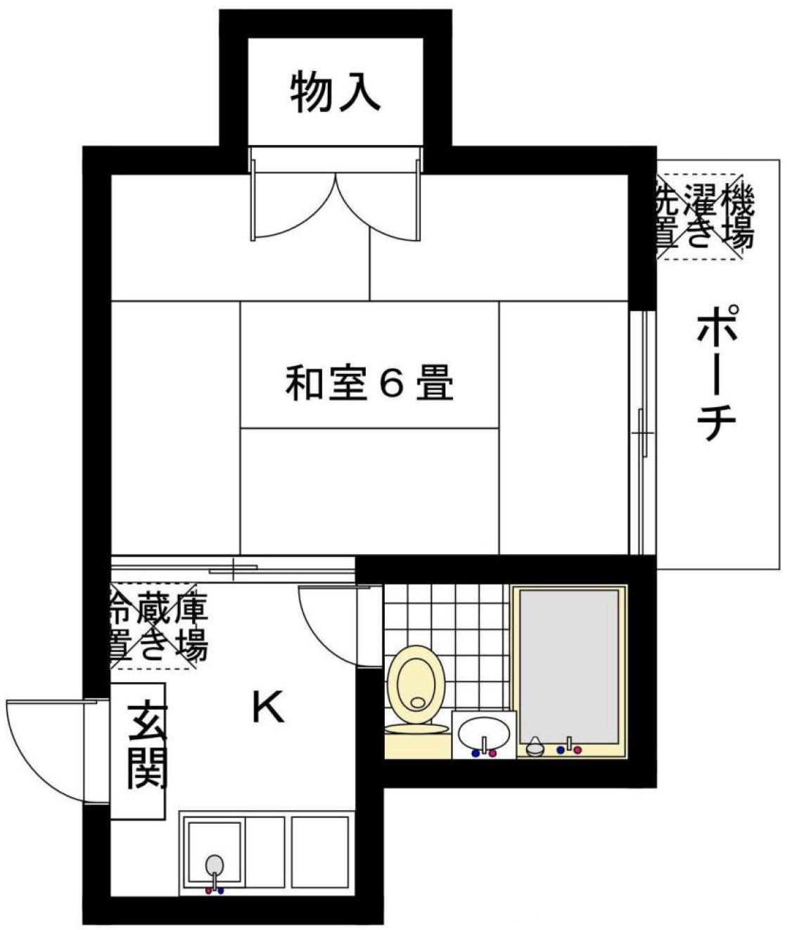 サンライズ鷺宮(1K/2階)の間取り写真