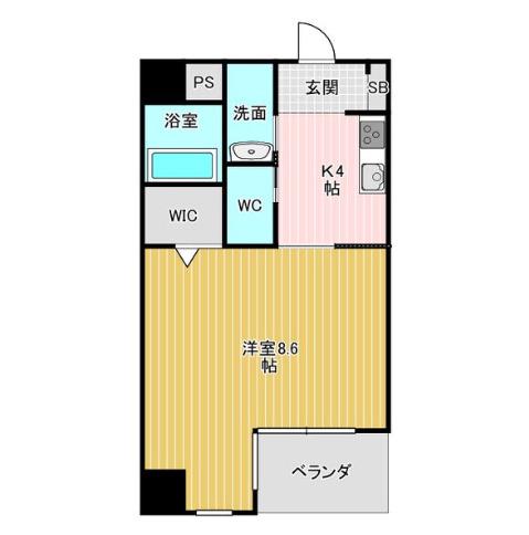 MAISON SPADE(1K/9階)の間取り写真