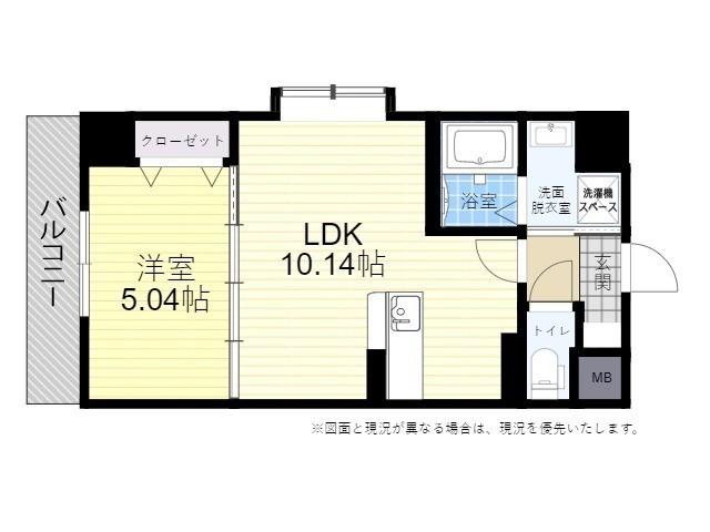 NAIAK(1LDK/3階)の間取り写真