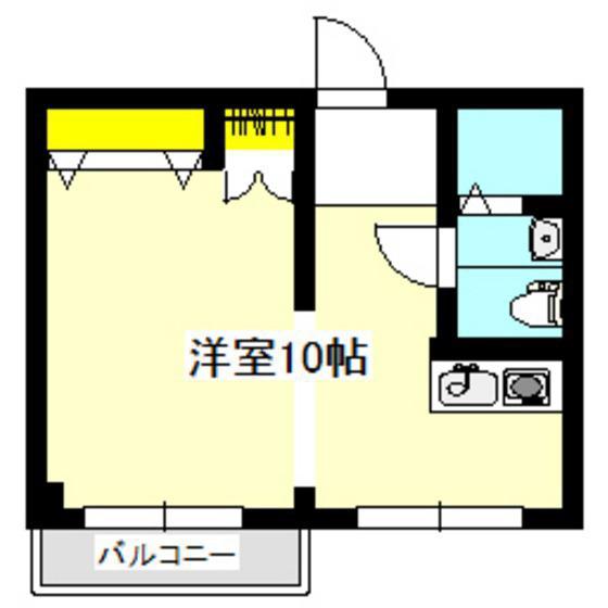 マルモレジデンス南(1K/2階)の間取り写真