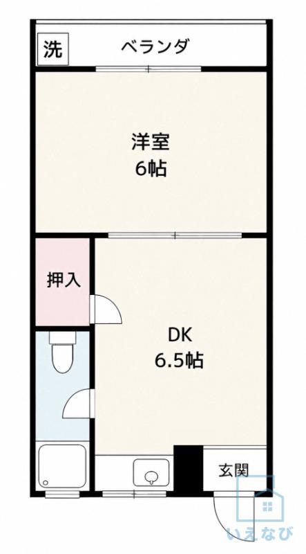 エスポワール墨江(1DK/3階)の間取り写真