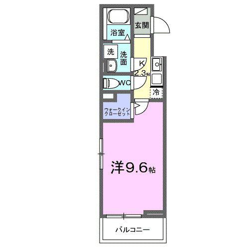 ARC BLISS(1K/3階)の間取り写真