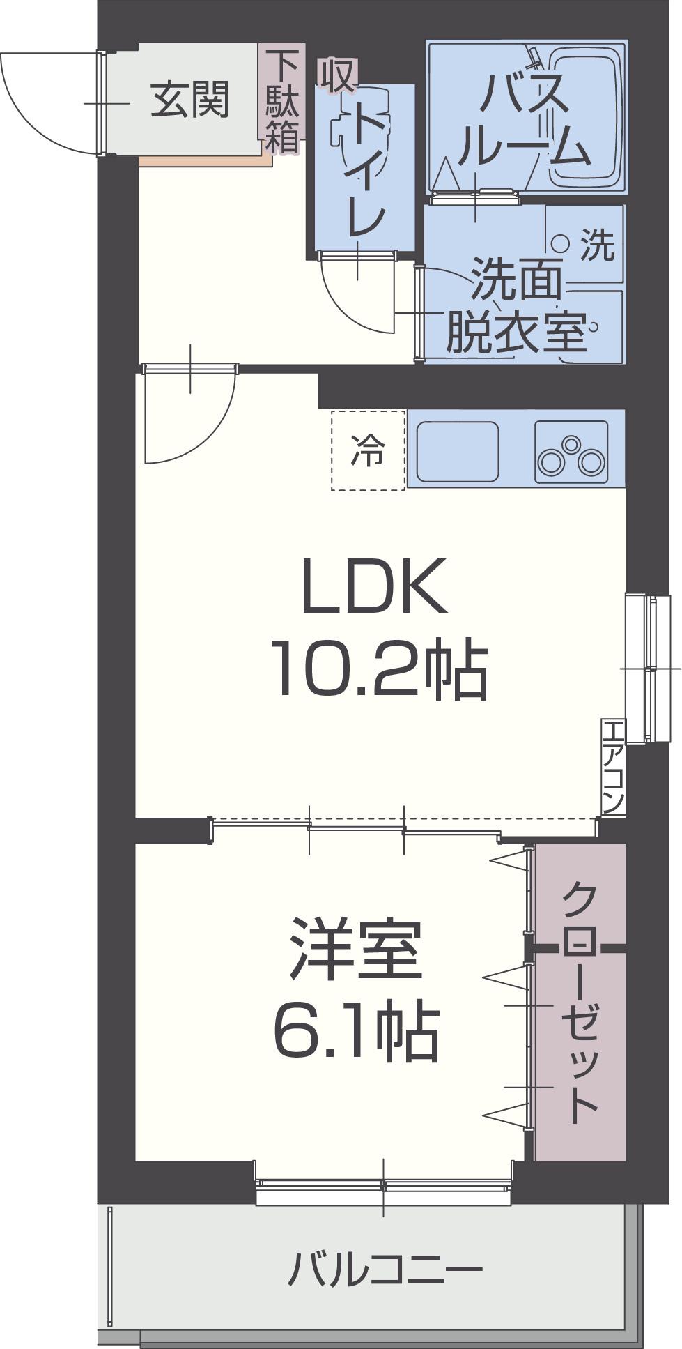 セルカ・リーオ(1LDK/3階)の間取り写真