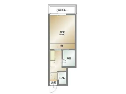 大福マンションII(1K/7階)の間取り写真