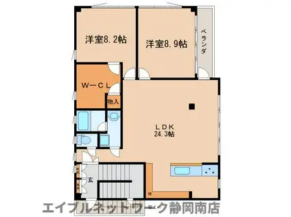 パストラ(2LDK/3階)の間取り写真