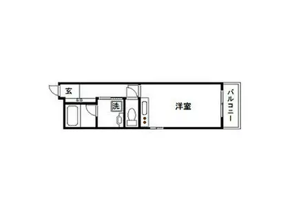 J-CITY紙屋町(1K/4階)の間取り写真
