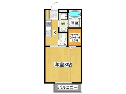 エルドラードIII(1K/1階)の間取り写真