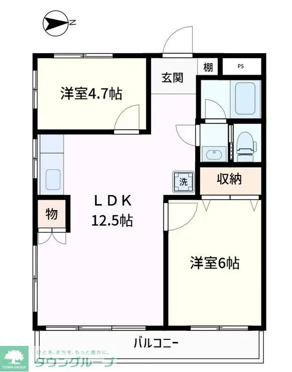 ベルグレース 1階階 間取り