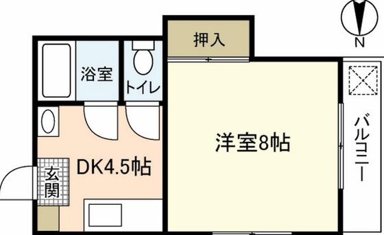 グレースワセダ(1DK/3階)の間取り写真