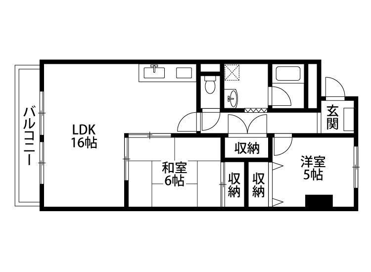 シティプラザ浜松(2LDK/7階)の間取り写真