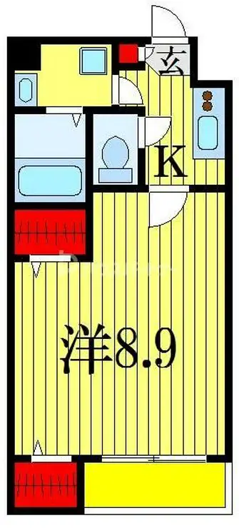 エクセレントコート千葉新宿 7階階 間取り