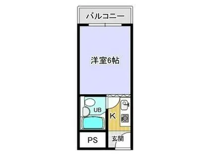 RIZEONE河内長野レジデンス7(1K/3階)の間取り写真