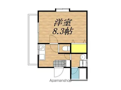 マンションFUKUMI(1K/1階)の間取り写真