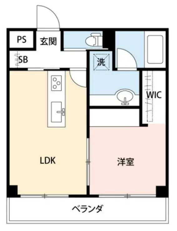 朝日広尾マンション 4階階 間取り