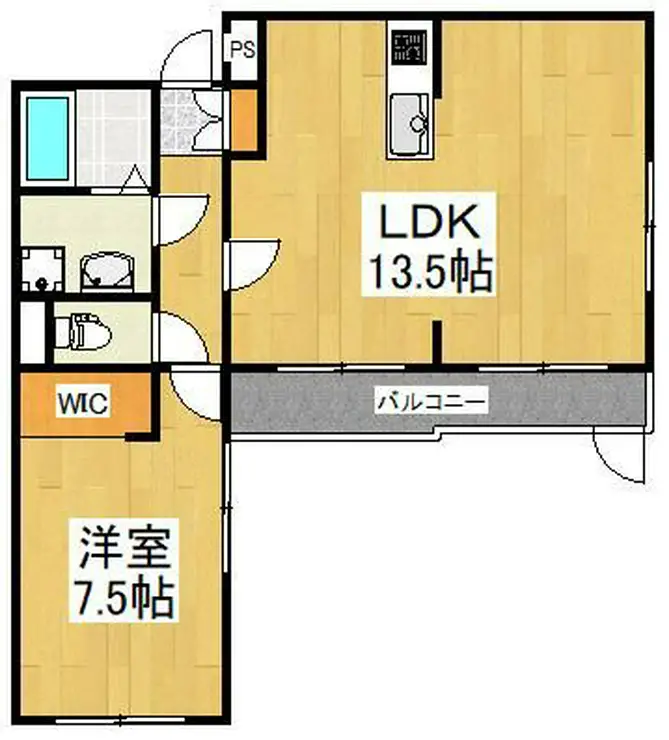 フラット百合ヶ丘 1階階 間取り