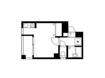 Sクラス イシハラ(ワンルーム/4階)の間取り写真