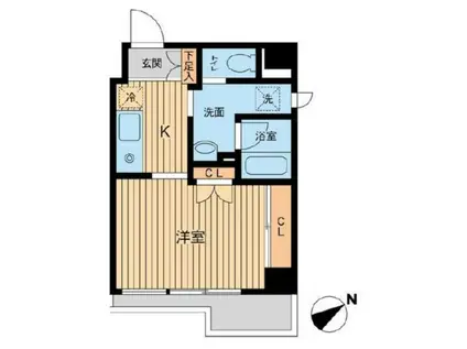 エポック45(1K/5階)の間取り写真