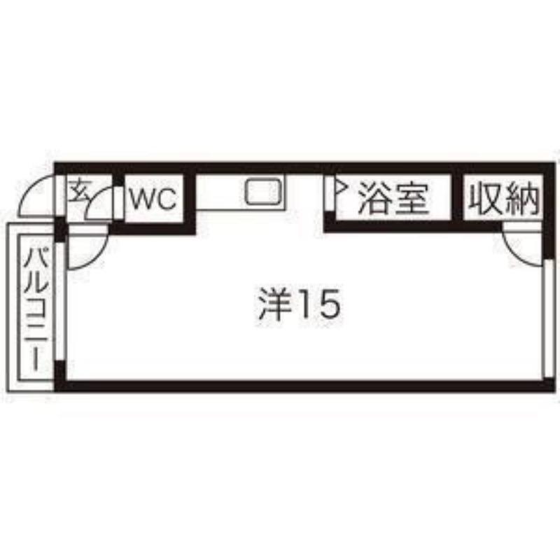 カサデューク平岸53・55・56(1DK/3階)の間取り写真