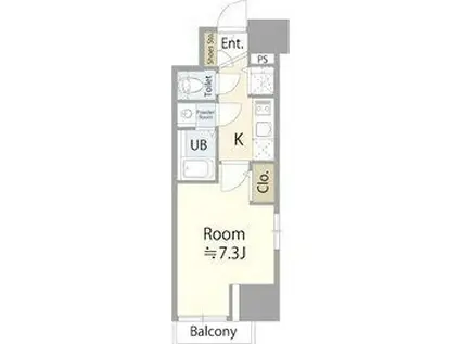 エスリード上前津セレーノ(1K/5階)の間取り写真