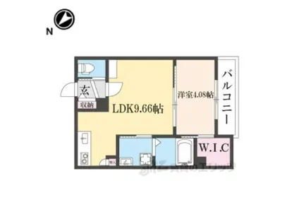 ＪＲ東海道本線 野洲駅 徒歩7分 3階建 築1年(1LDK/3階)の間取り写真