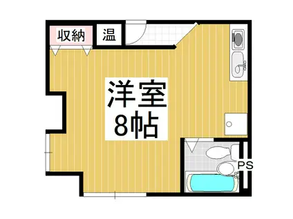 サンコーポHORI(ワンルーム/3階)の間取り写真