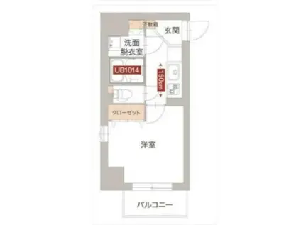 遊楽の杜(1K/3階)の間取り写真