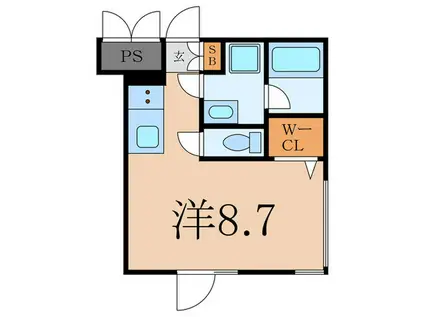 リーガランド恵比寿(ワンルーム/3階)の間取り写真