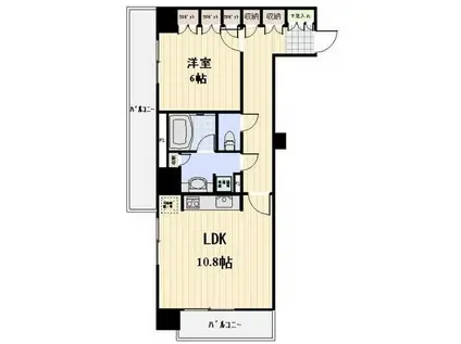 JOYCE COURT(1LDK/5階)の間取り写真