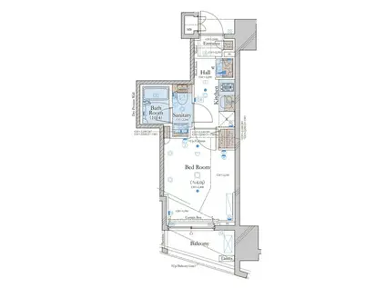コンシェリア大崎 (1K/11階)の間取り写真