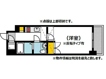 オリエントビル NO.77(1K/8階)の間取り写真